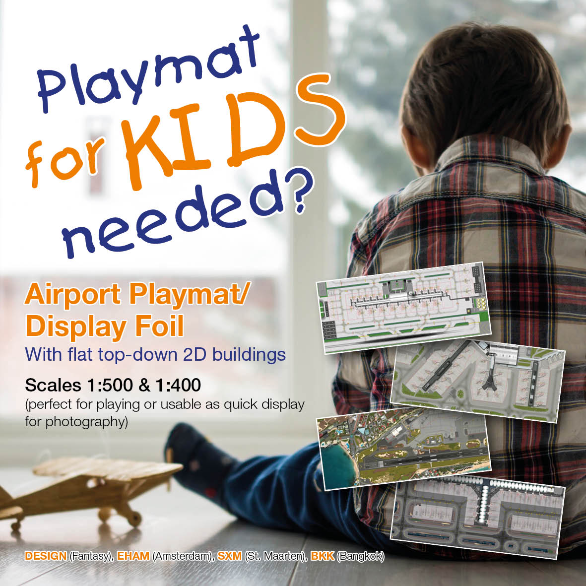 Airport Playmat for Kids/Display Foil!